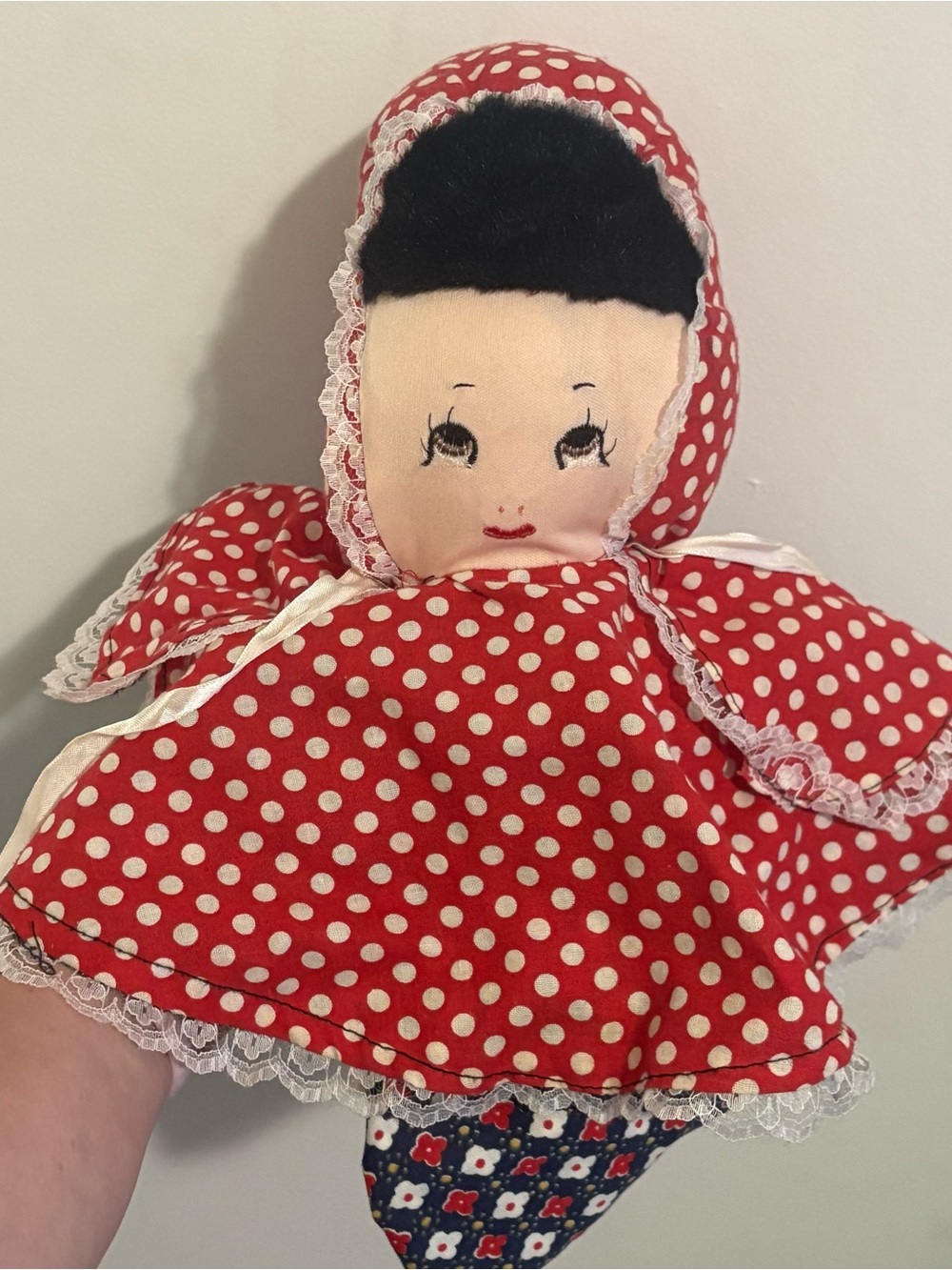 Rare vintage 3 in 1 vintage little red riding hood, wolf, and grandma